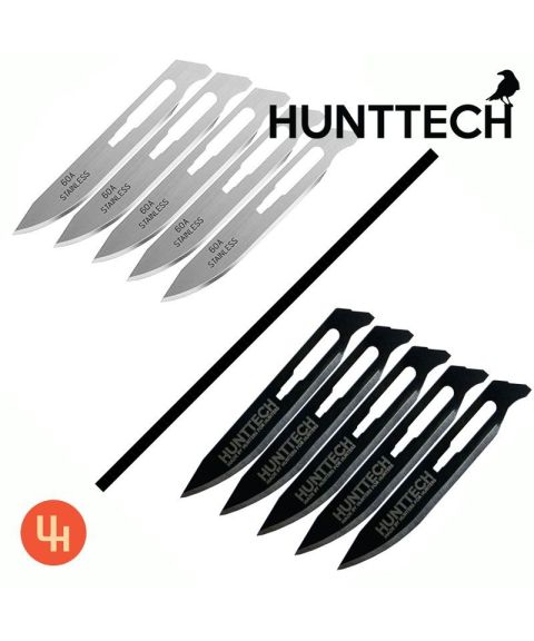 Hunttech - ekstra blader 60A black/silver (stainless) 